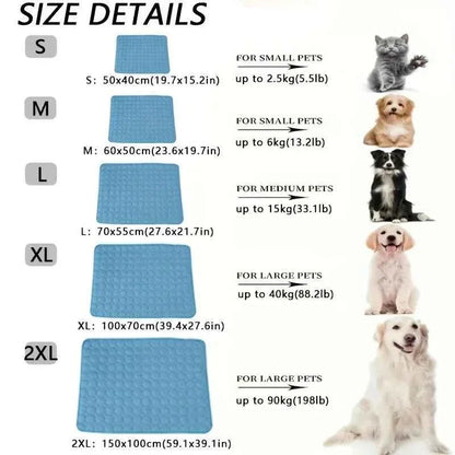 Dog Cooling Mat - Extra Large - Happy Tails - paws & love