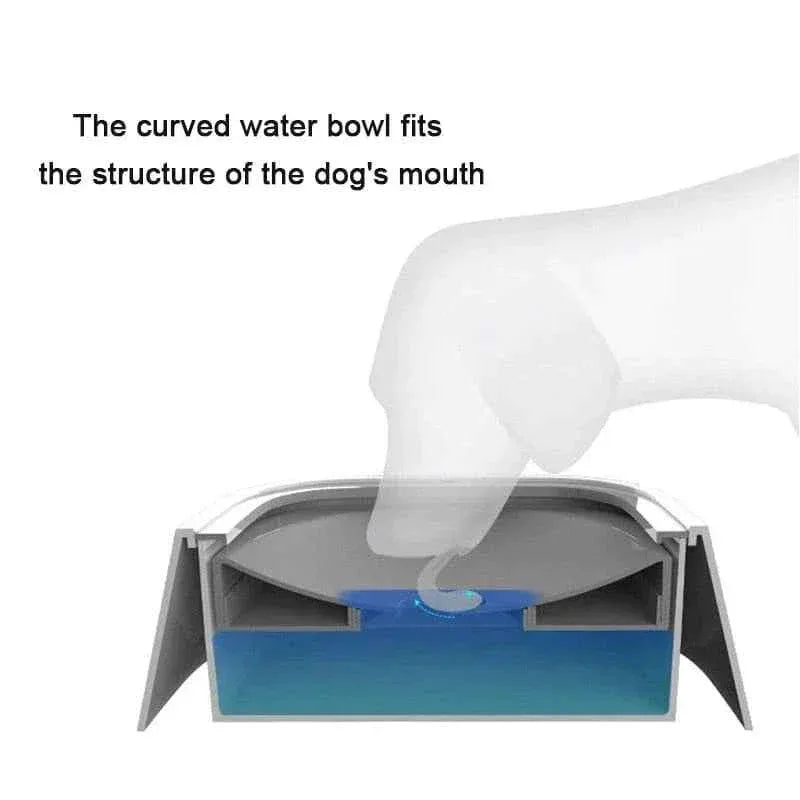 Dog Water Bowl - Floating No-Spill Design - Happy Tails - paws & love