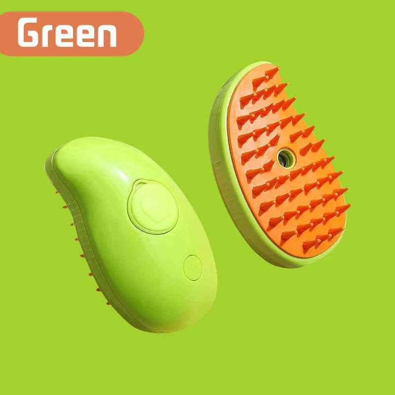 Electric Cat Steam Brush - 3-in-1 Grooming - Happy Tails - paws & love