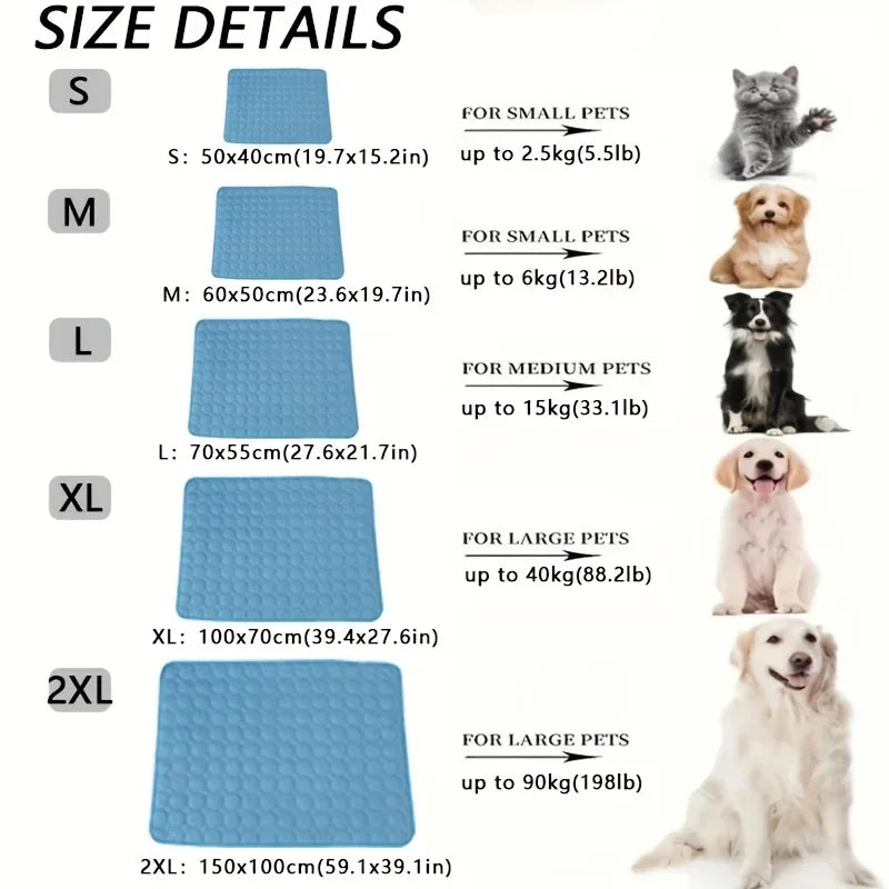 Dog Cooling Mat - Extra Large - Happy Tails - paws & love