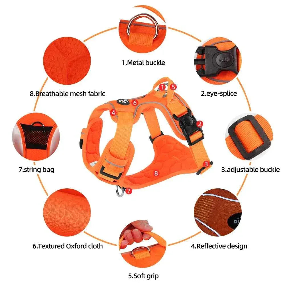 Naughty Dog Reflective No Pull Harness - Happy Tails - paws & love