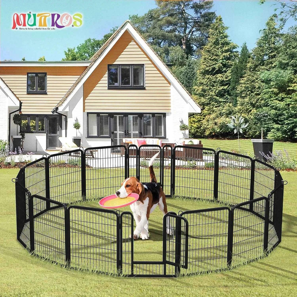 Foldable Dog Playpen with Door - Happy Tails