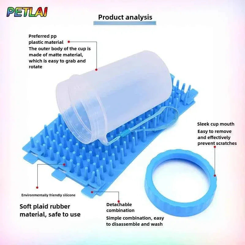 Dog Paw Cleaner Cup - Happy Tails - paws & love