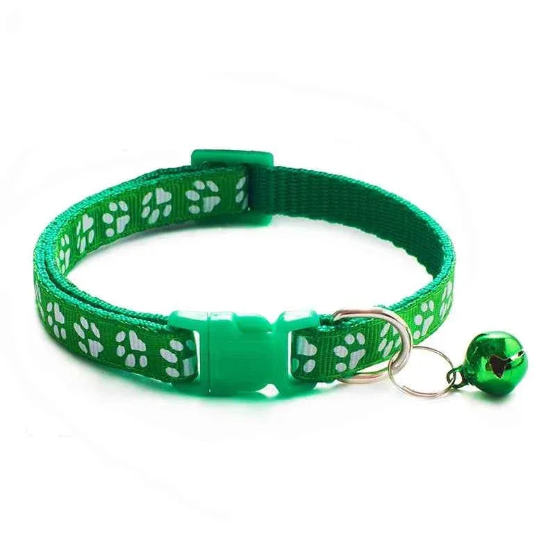 Colorful Cat Collar with Bell - Happy Tails