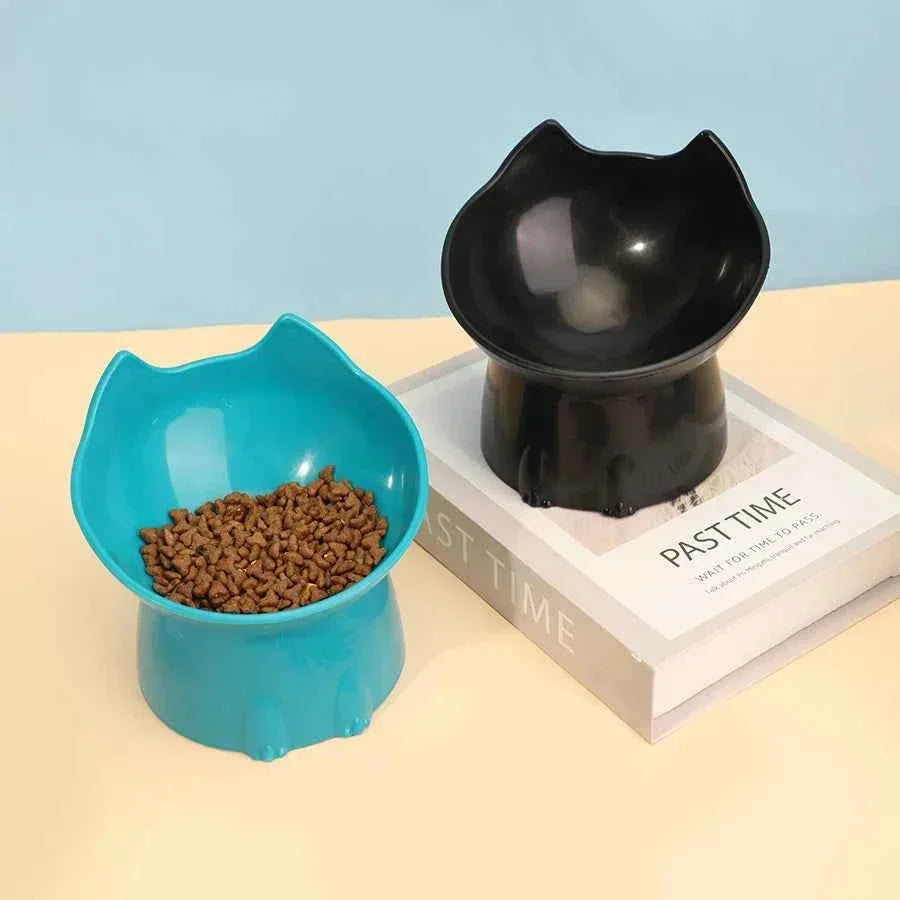 Elevated Cat Bowl - Happy Tails
