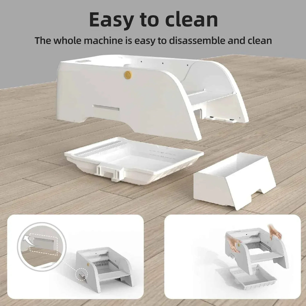 Smart Cat Litter Box with Automatic Self - Happy Tails - paws & love
