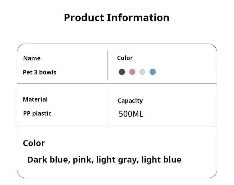 3-in-1 Tilted Cat Bowl - Happy Tails - paws & love