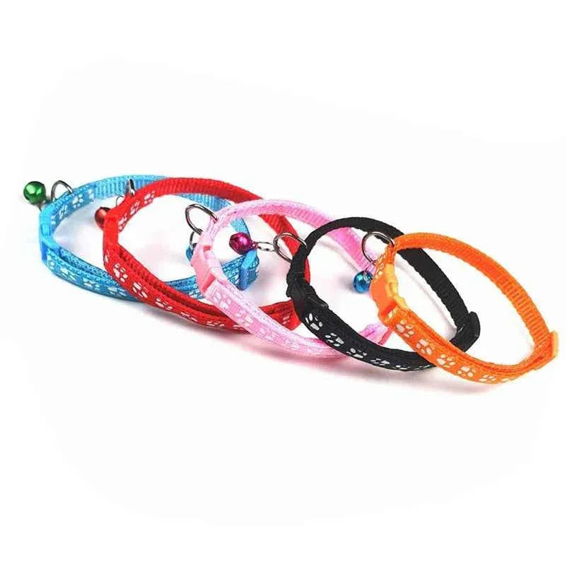 Colorful Cat Collar with Bell - Happy Tails