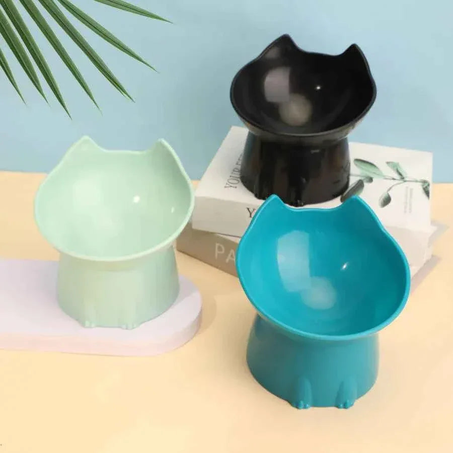 Elevated Cat Bowl - Happy Tails
