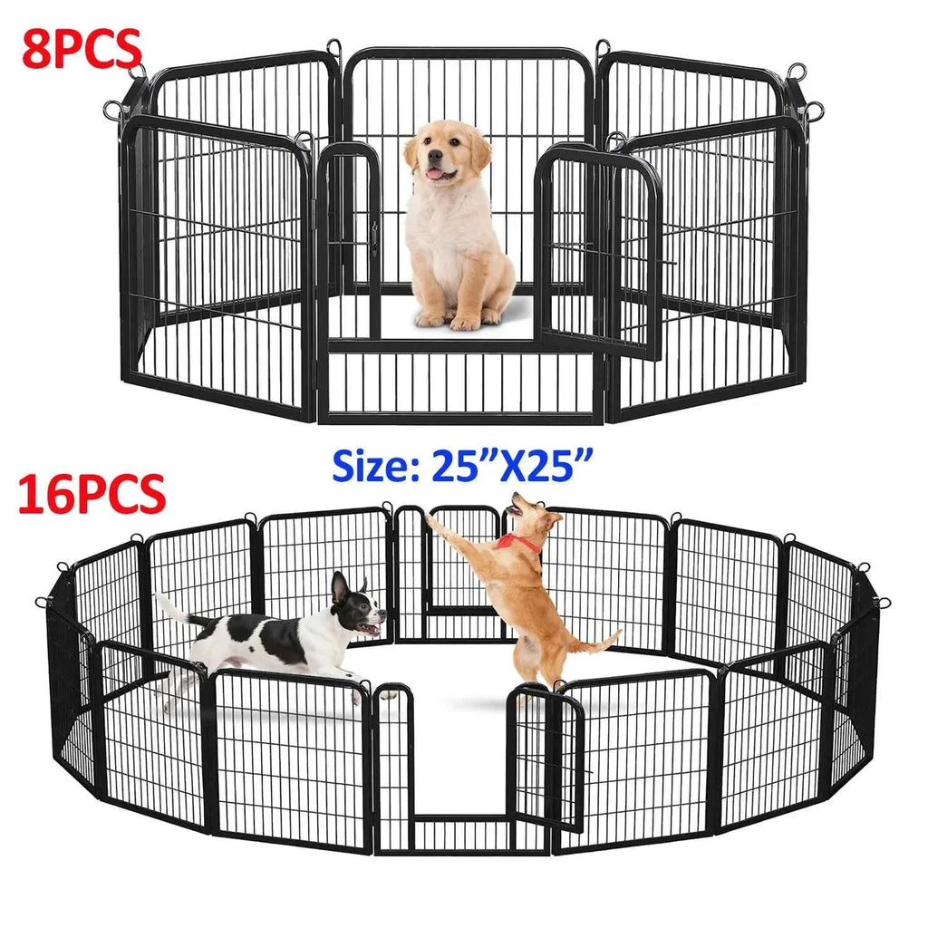 Foldable Dog Playpen with Door - Happy Tails