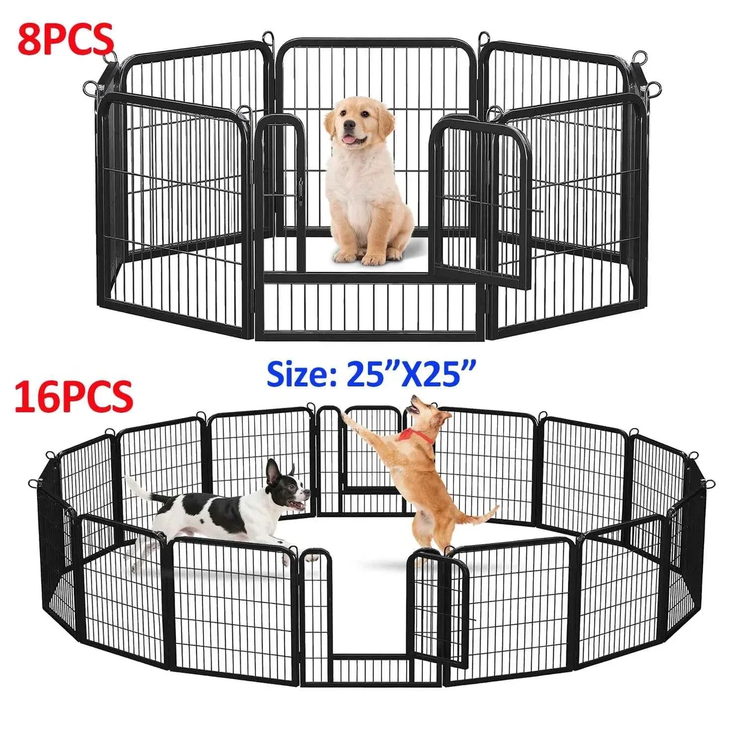 Foldable Dog Playpen with Door - Happy Tails