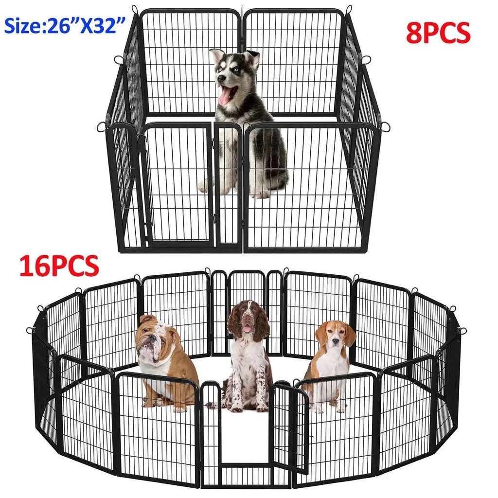 Foldable Dog Playpen with Door - Happy Tails