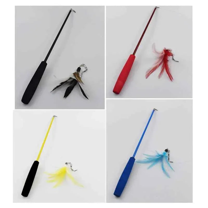 Telescopic Cat Teaser Wand Set - Happy Tails