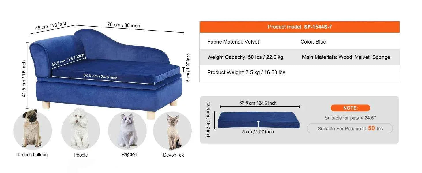 Medium Dog Sofa - Happy Tails