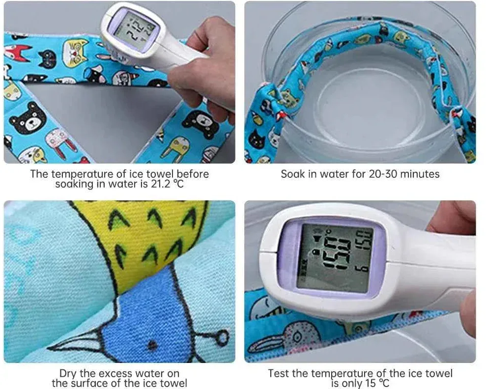 ChillPaws Pet Cooling Scarf - Instant Refreshment for Hot Days - Happy Tails