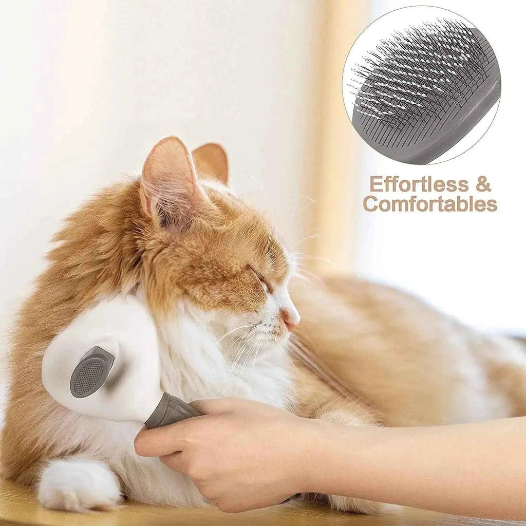 Self-Cleaning Pet Grooming Brush - Happy Tails