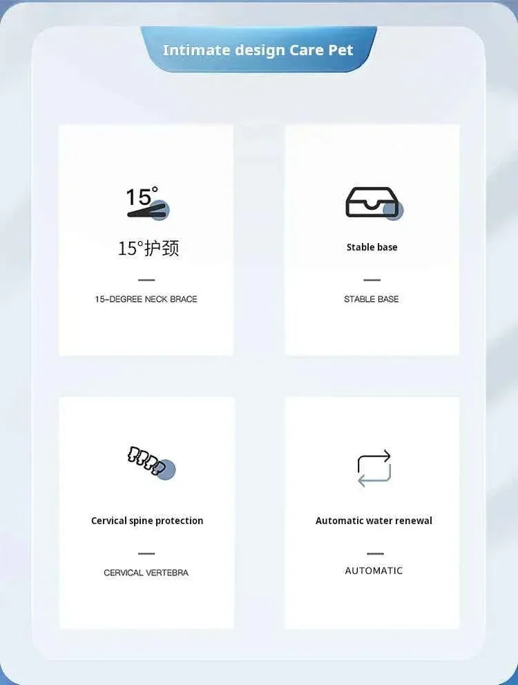 3-in-1 Tilted Cat Bowl - Happy Tails - paws & love