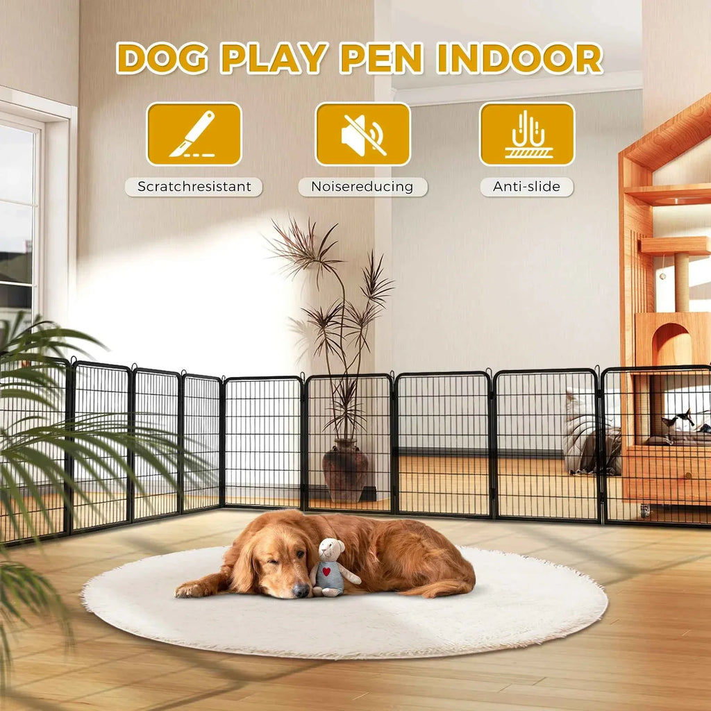 Foldable Dog Playpen with Door - Happy Tails