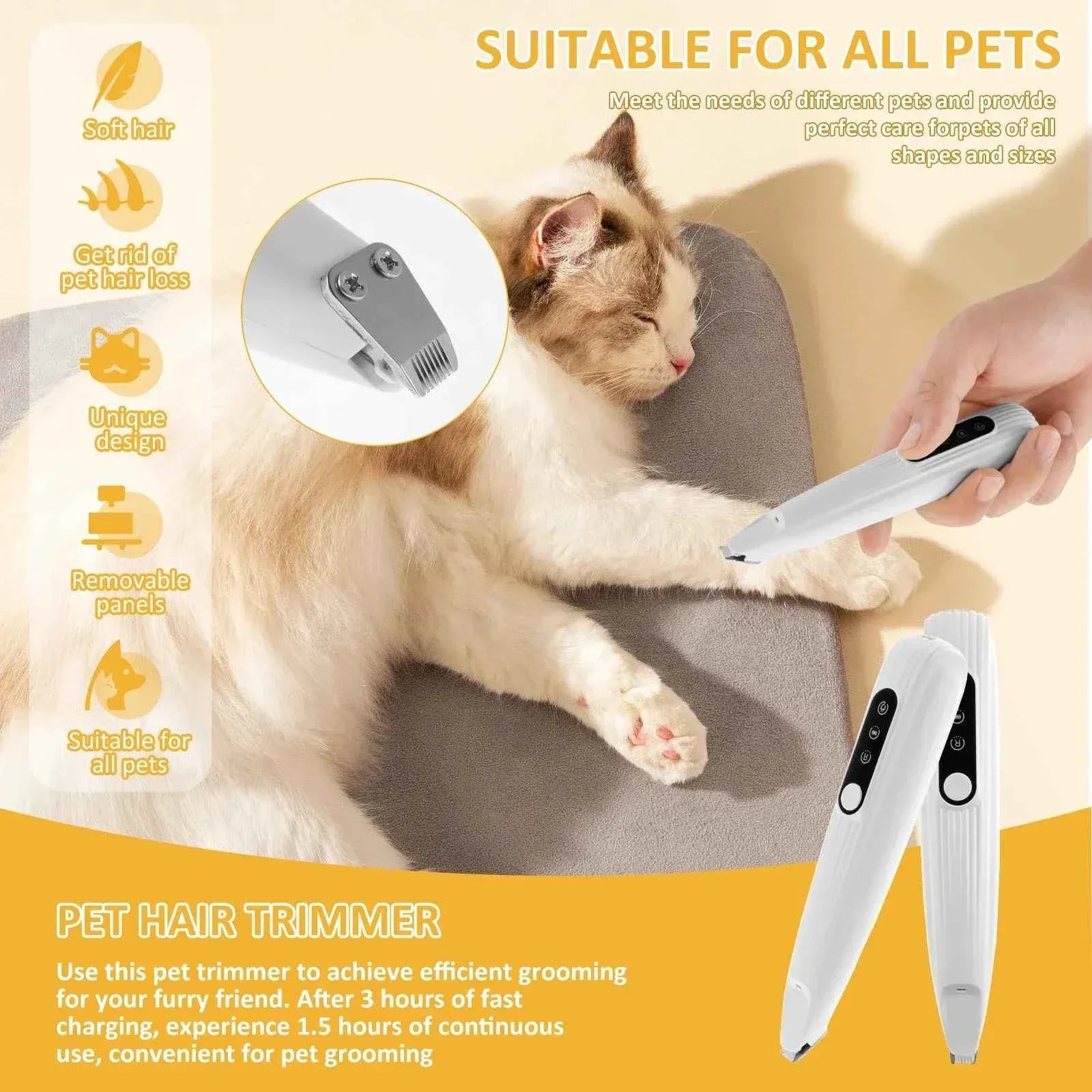 Grooming Tool for Dogs & Cats - Happy Tails - paws & love