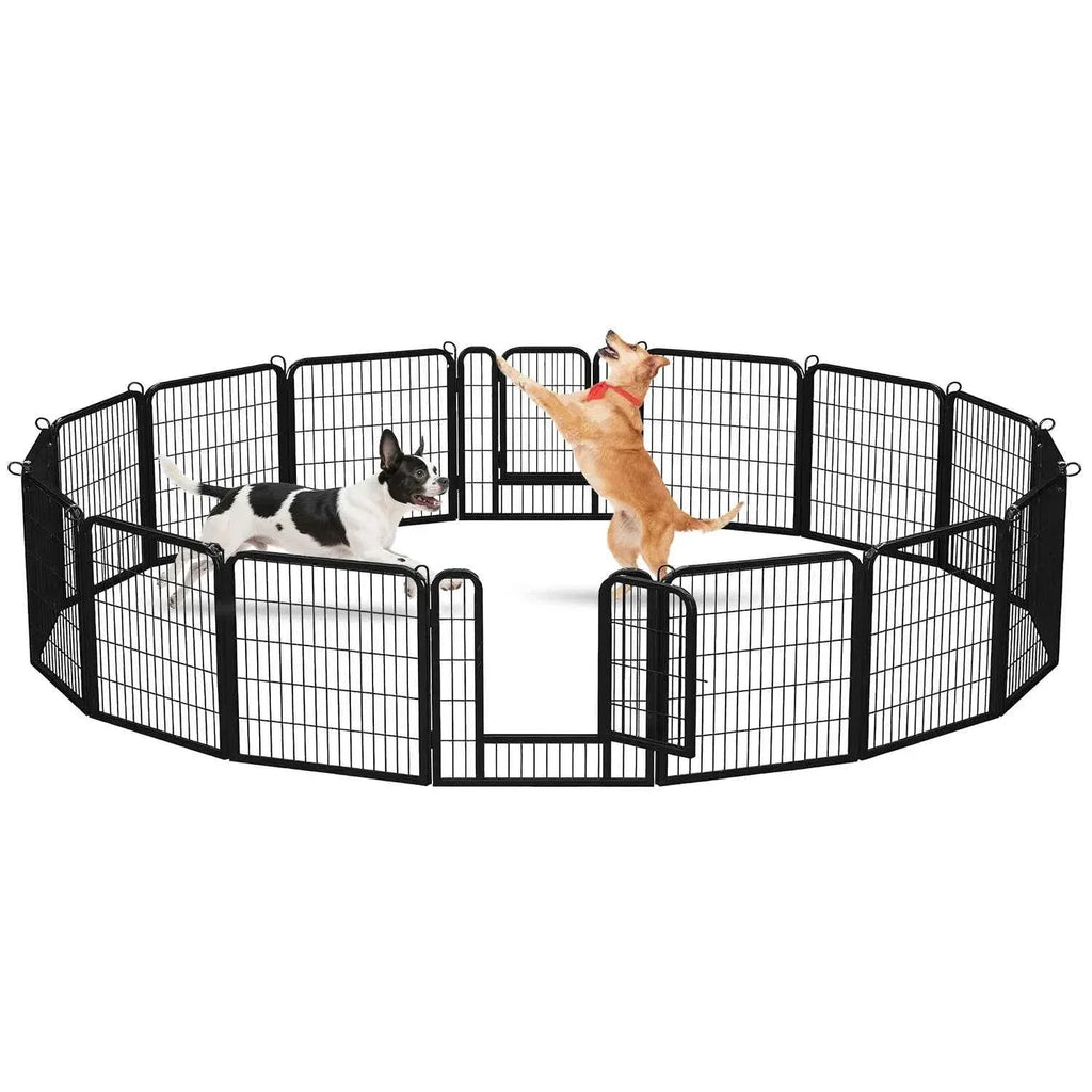 Foldable Dog Playpen with Door - Happy Tails