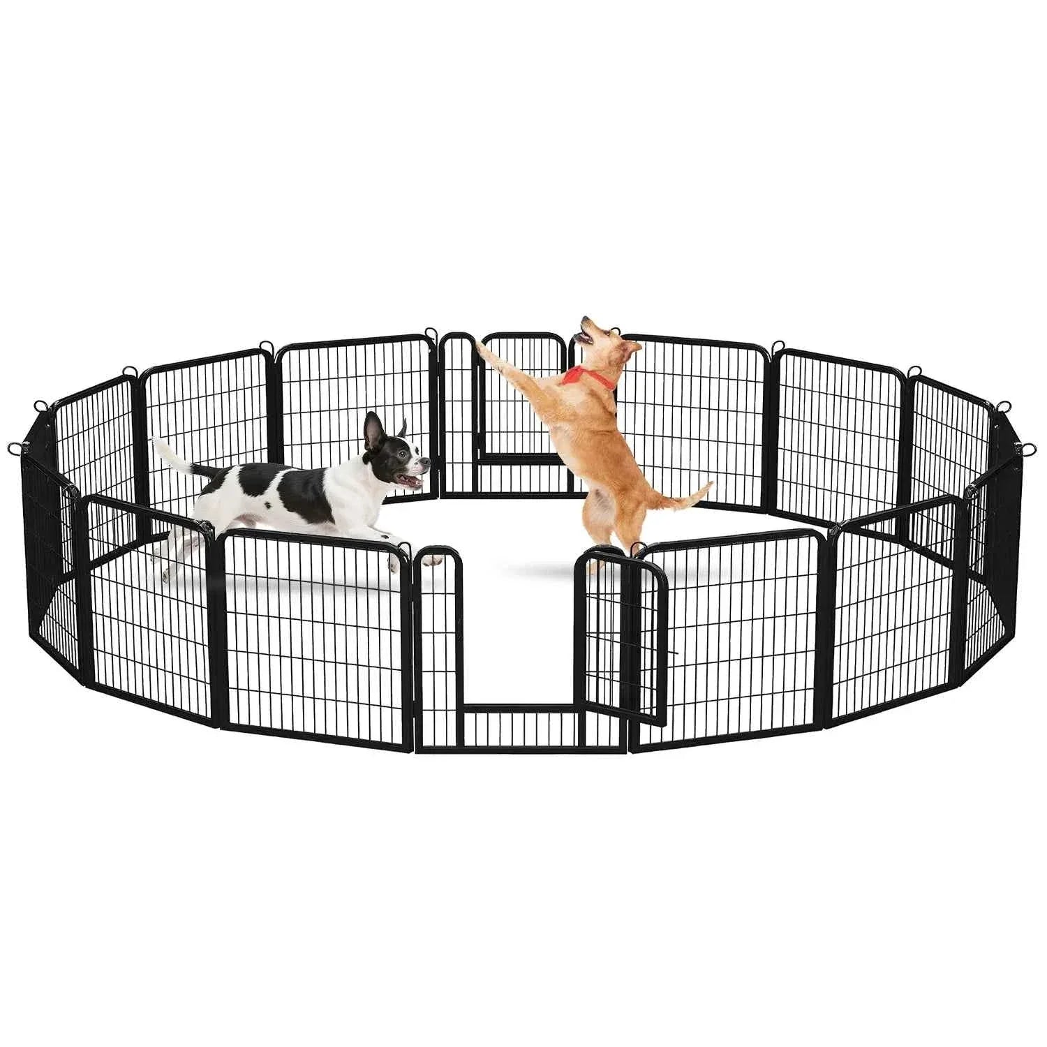 Foldable Dog Playpen with Door - Happy Tails