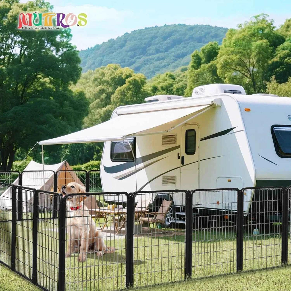 Foldable Dog Playpen with Door - Happy Tails