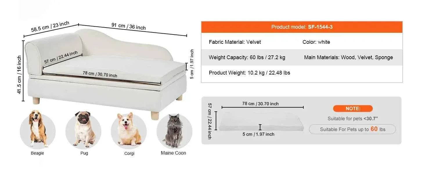 Medium Dog Sofa - Happy Tails