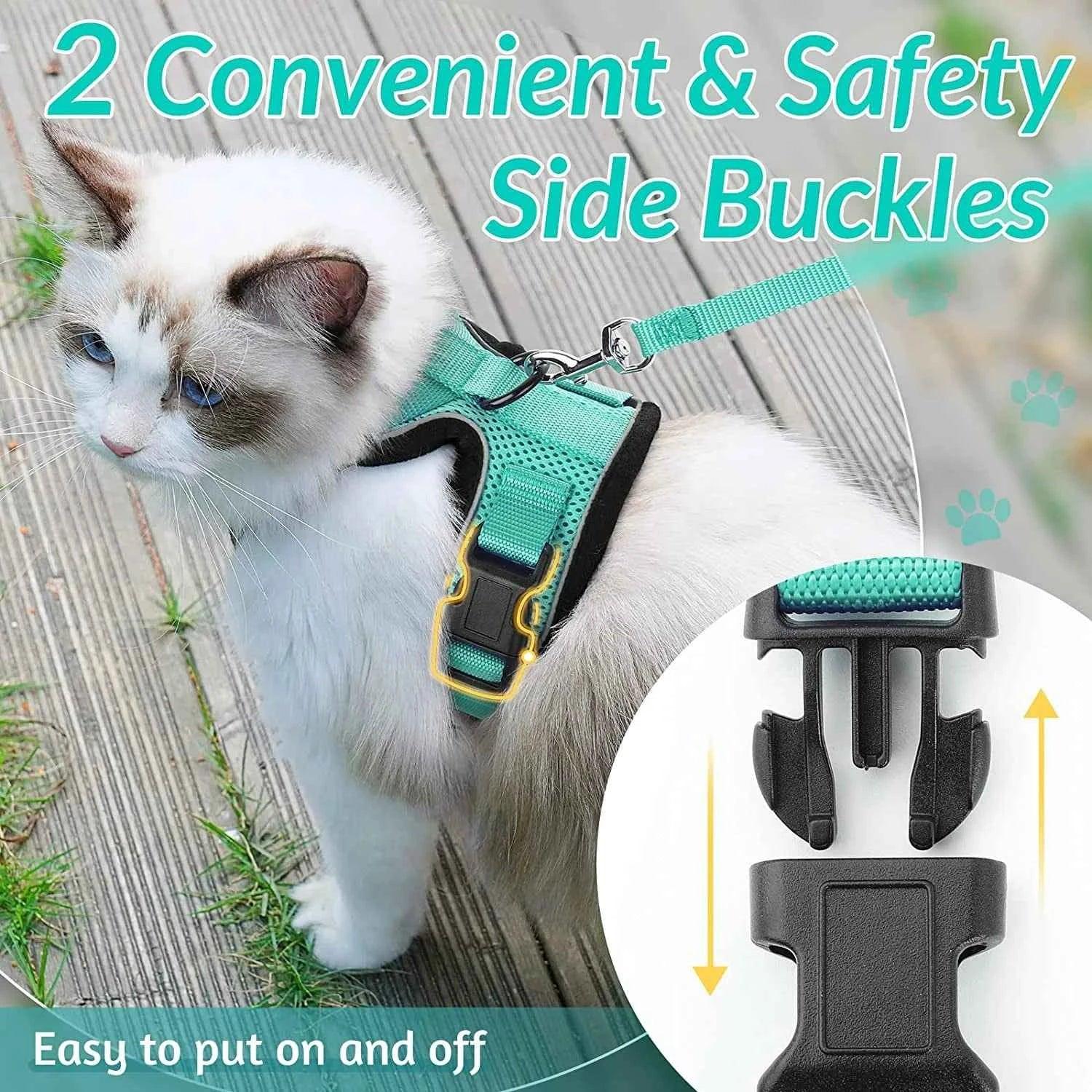 Cattitude Cat Harness & Leash - Happy Tails - paws & love