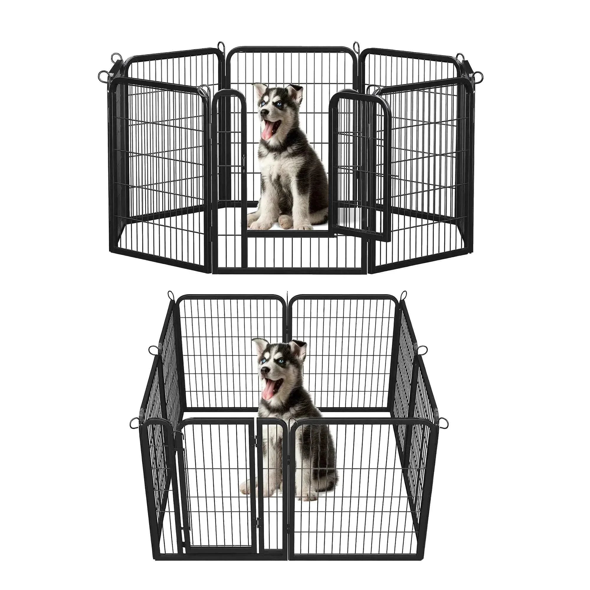 Foldable Dog Playpen with Door - Happy Tails