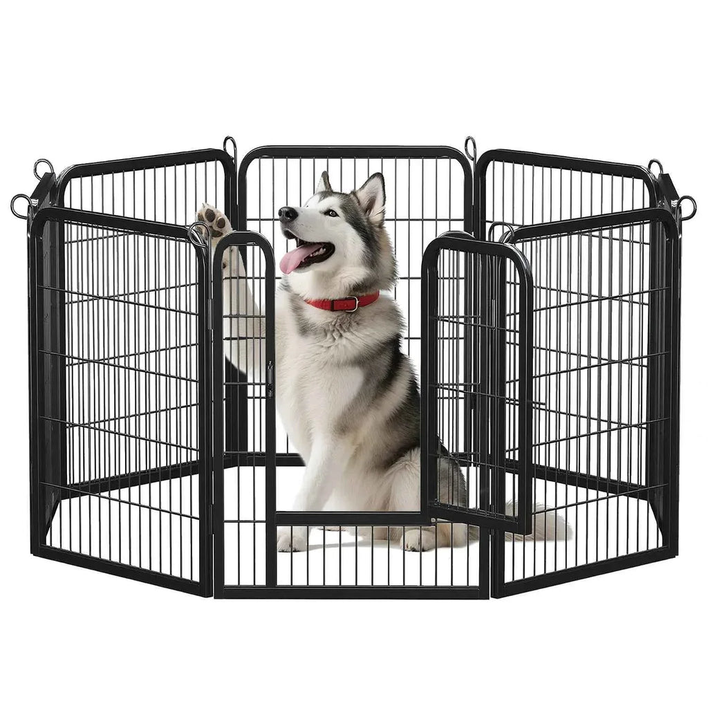 Foldable Dog Playpen with Door - Happy Tails