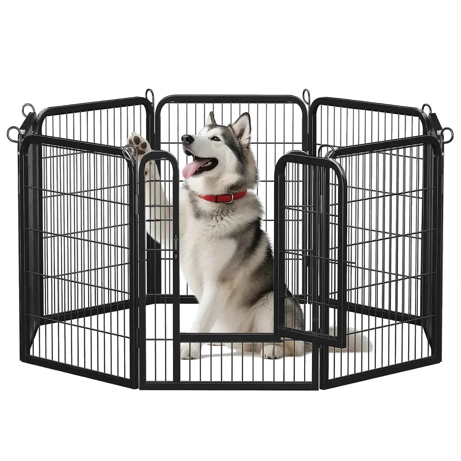 Foldable Dog Playpen with Door - Happy Tails