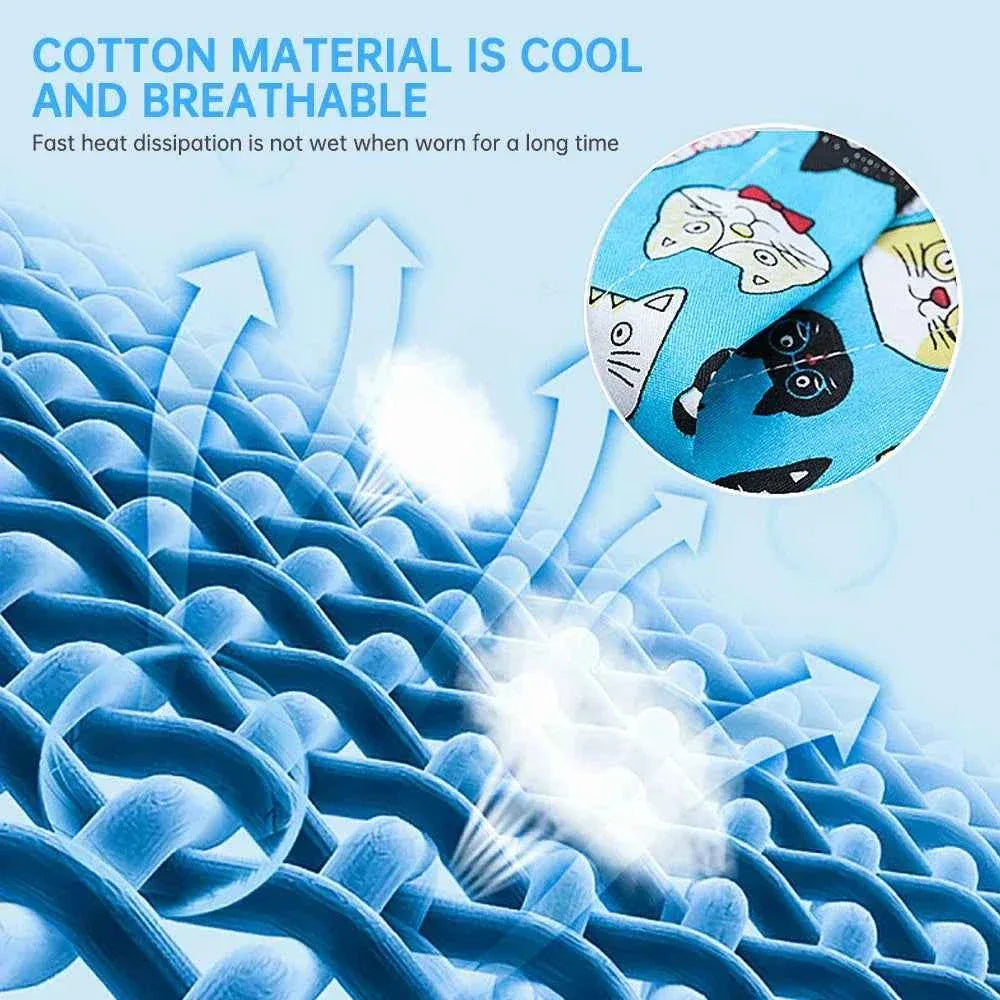 ChillPaws Pet Cooling Scarf - Instant Refreshment for Hot Days - Happy Tails