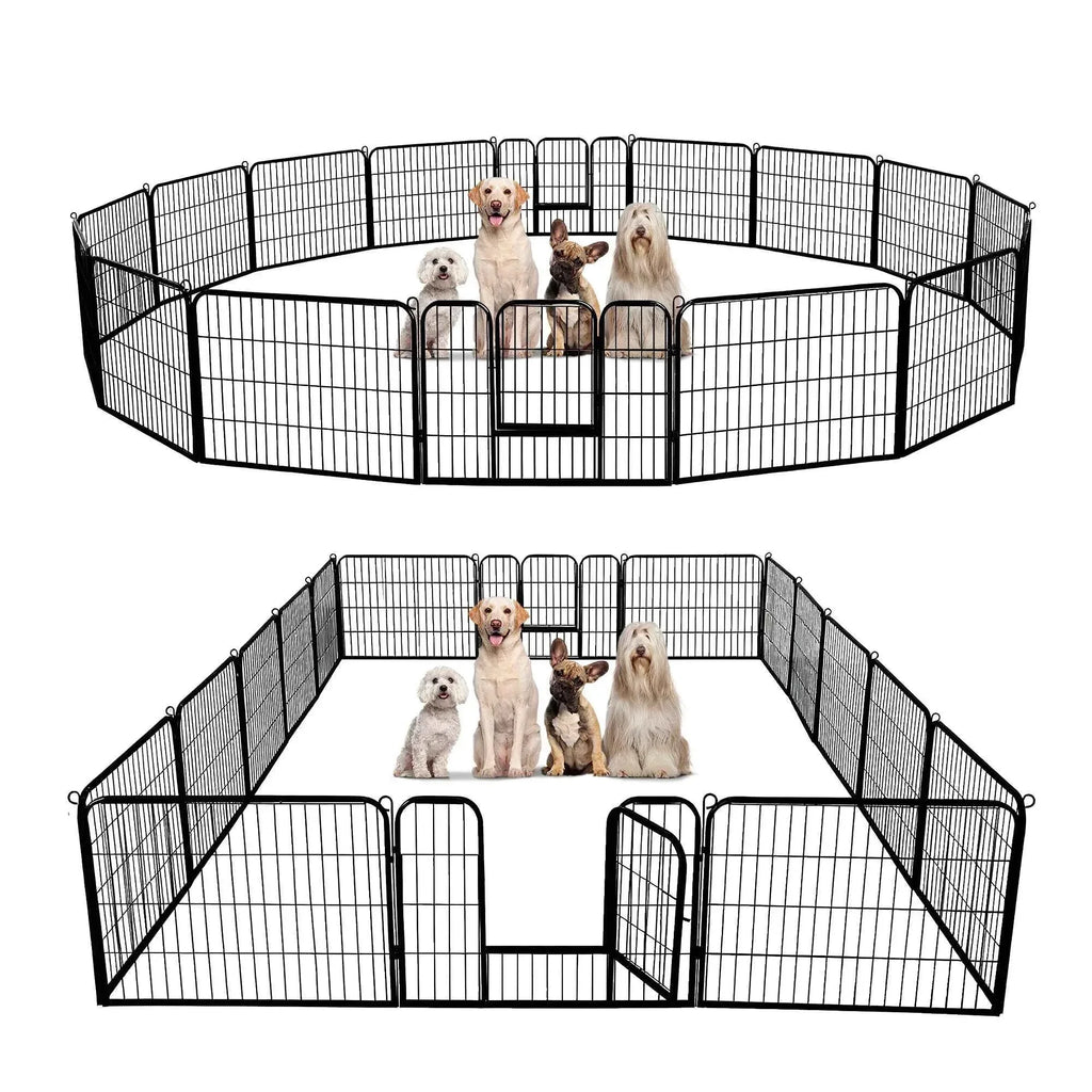 Foldable Dog Playpen with Door - Happy Tails