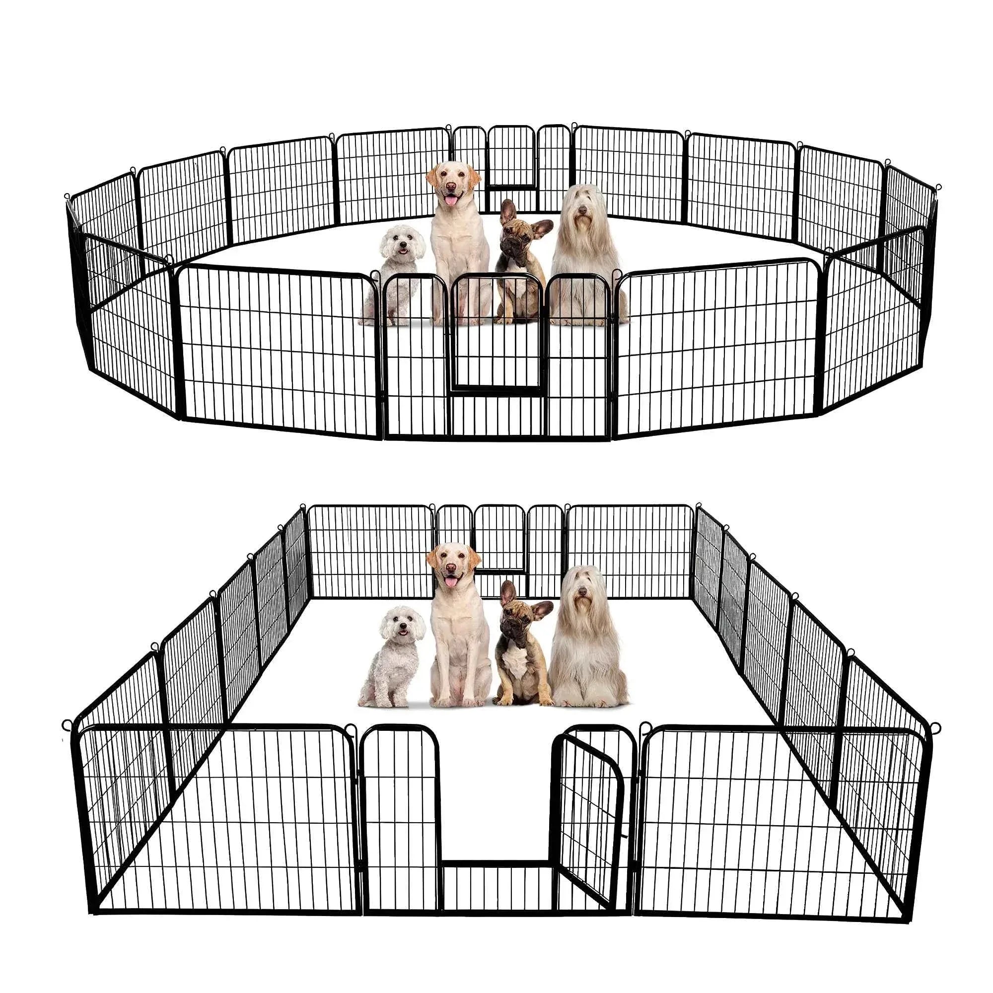 Foldable Dog Playpen with Door - Happy Tails