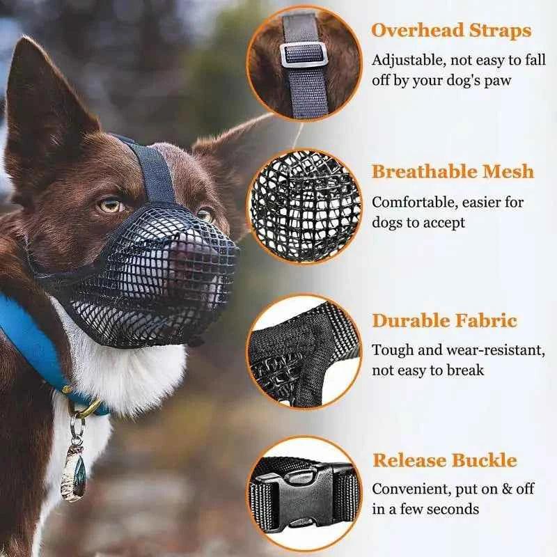 PawGuard Adjustable Dog Muzzle - Happy Tails