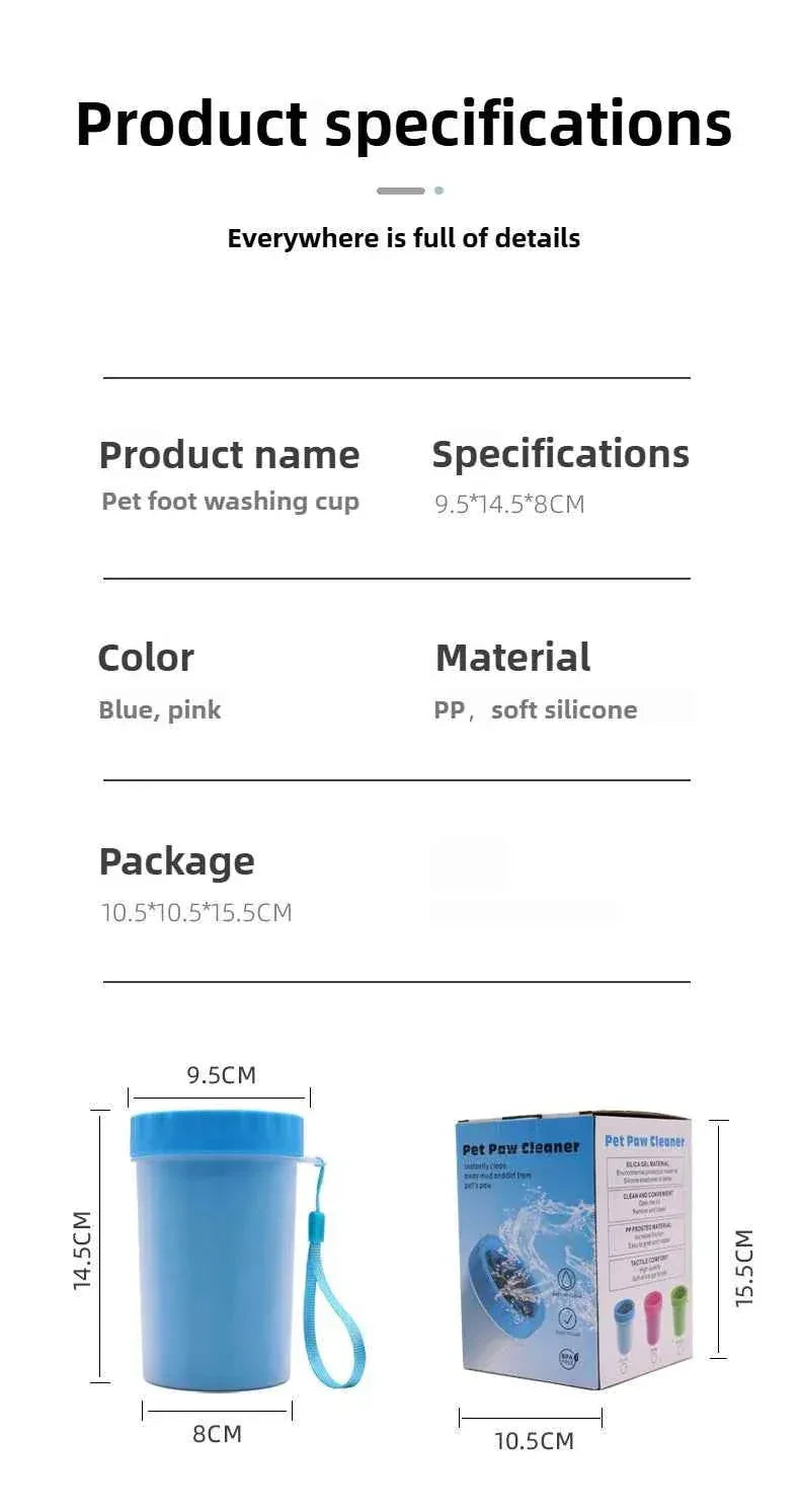 Dog Paw Cleaner Cup - Happy Tails - paws & love