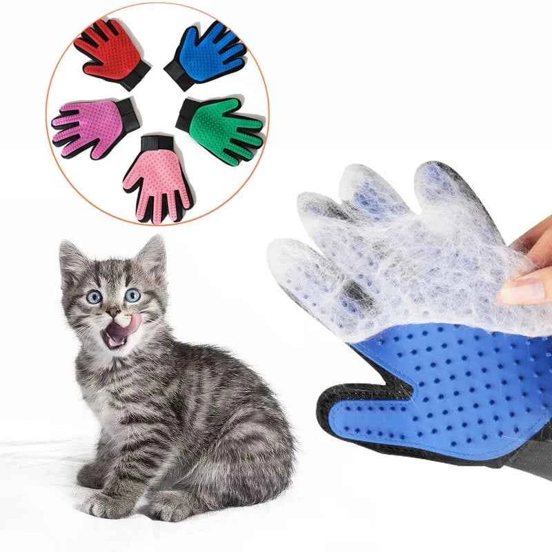Pet Glove Cat Grooming Glove Cat Hair Deshedding Brush Gloves Dog Comb