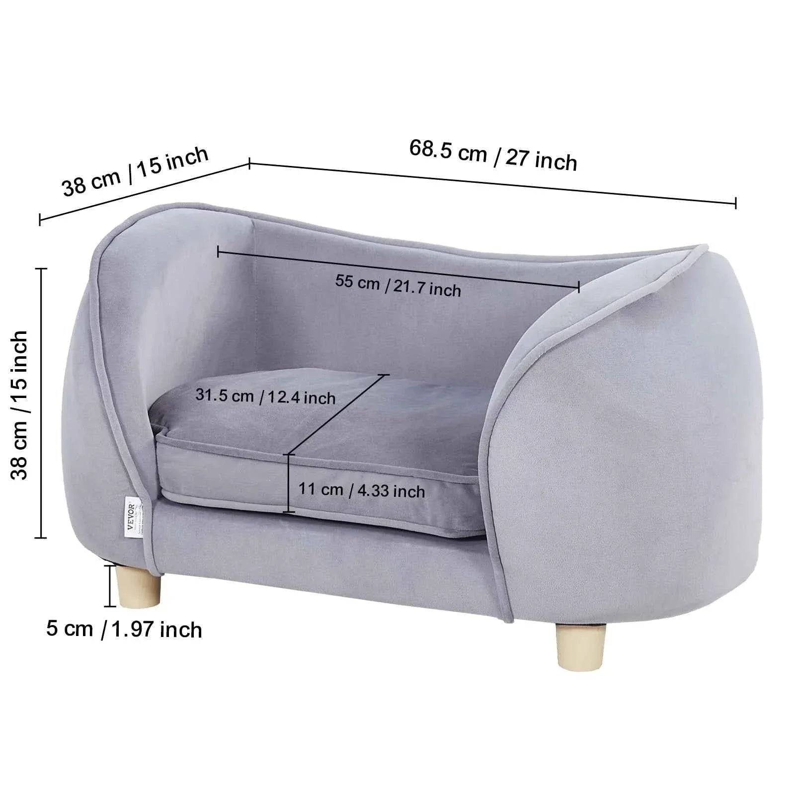 Medium Dog Sofa - Happy Tails