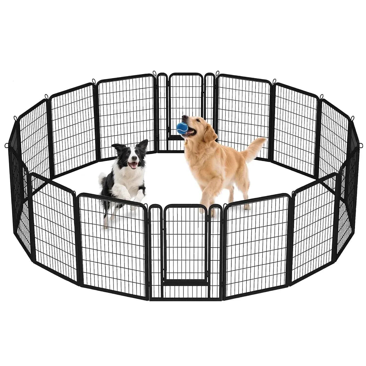 Foldable Dog Playpen with Door - Happy Tails