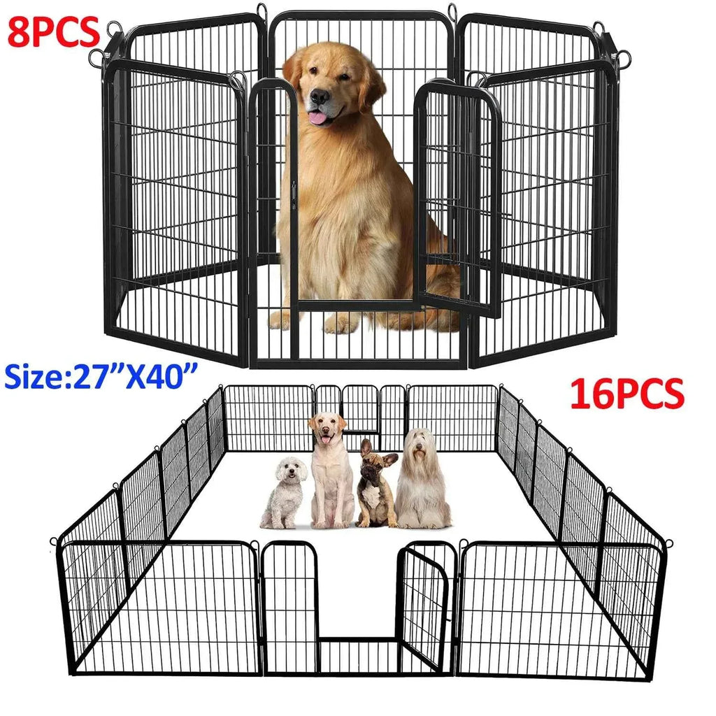 Foldable Dog Playpen with Door - Happy Tails