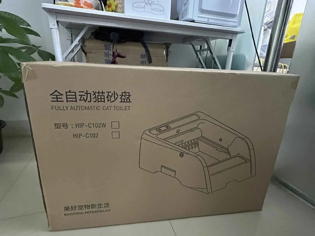 Smart Cat Litter Box with Automatic Self - Happy Tails - paws & love