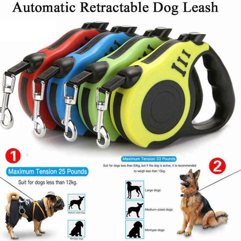 Retractable Dog Leash 16ft - Happy Tails - paws & love