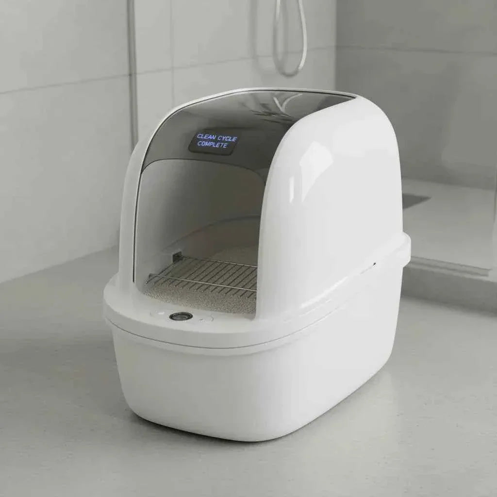 Purrfect Pet Smart Self-Cleaning Cat Litter Box - Happy Tails - paws & love