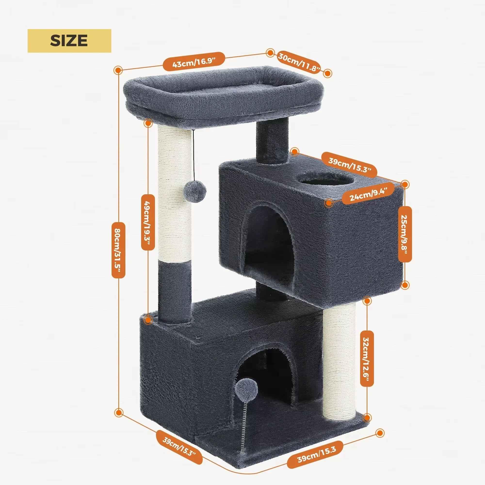 Cat Tree for Large Cats - Happy Tails - paws & love