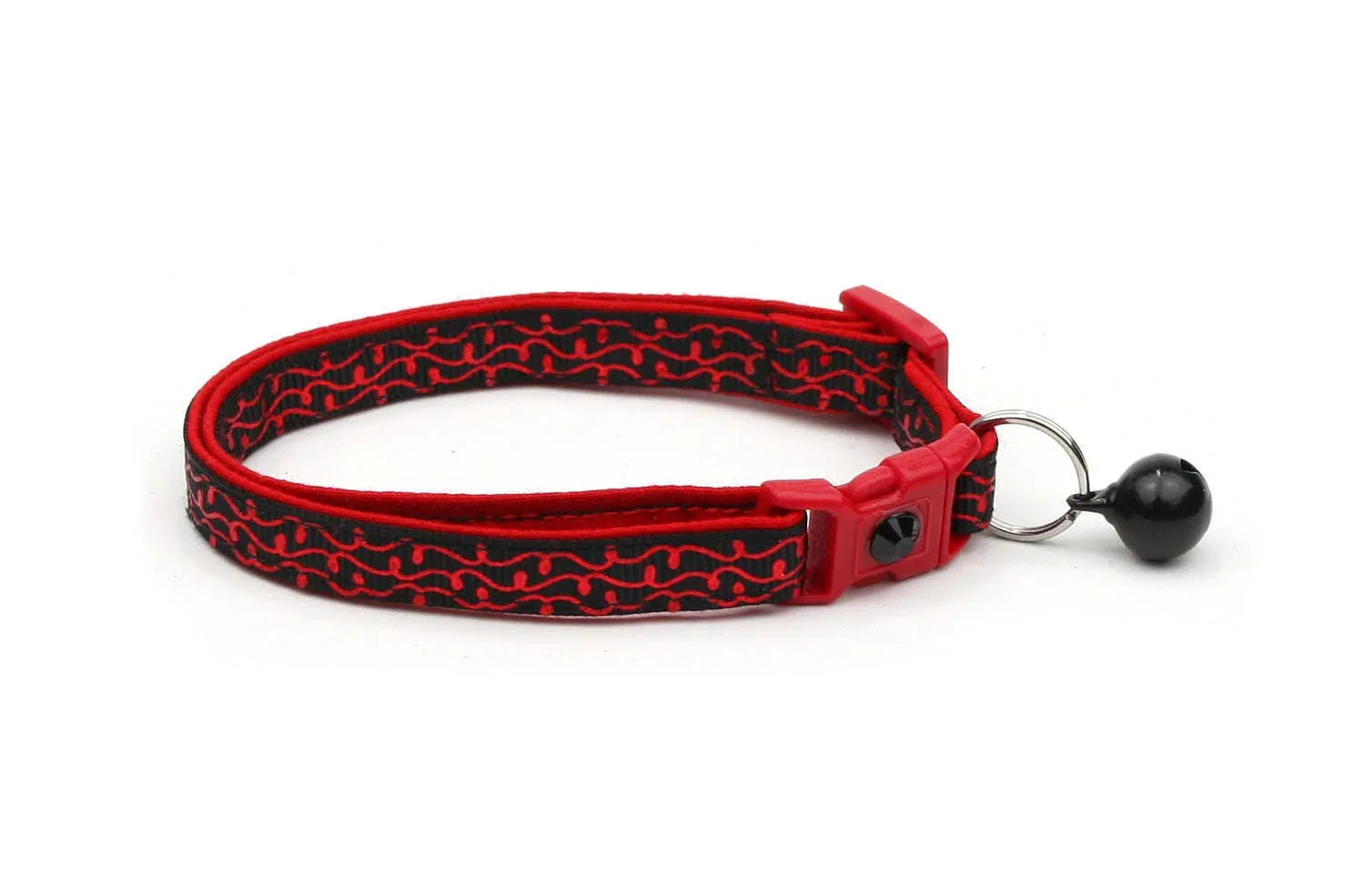 Shiny Red Cat Collar - Happy Tails