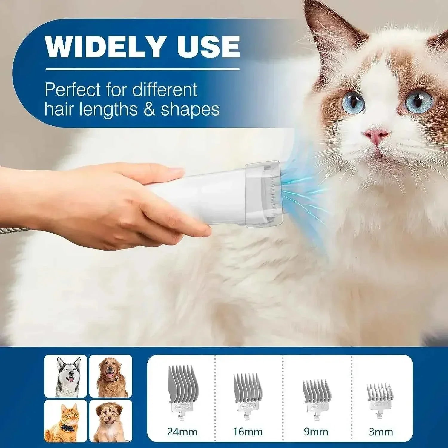 Pet Grooming Kit with Hair Clipper - Happy Tails - paws & love
