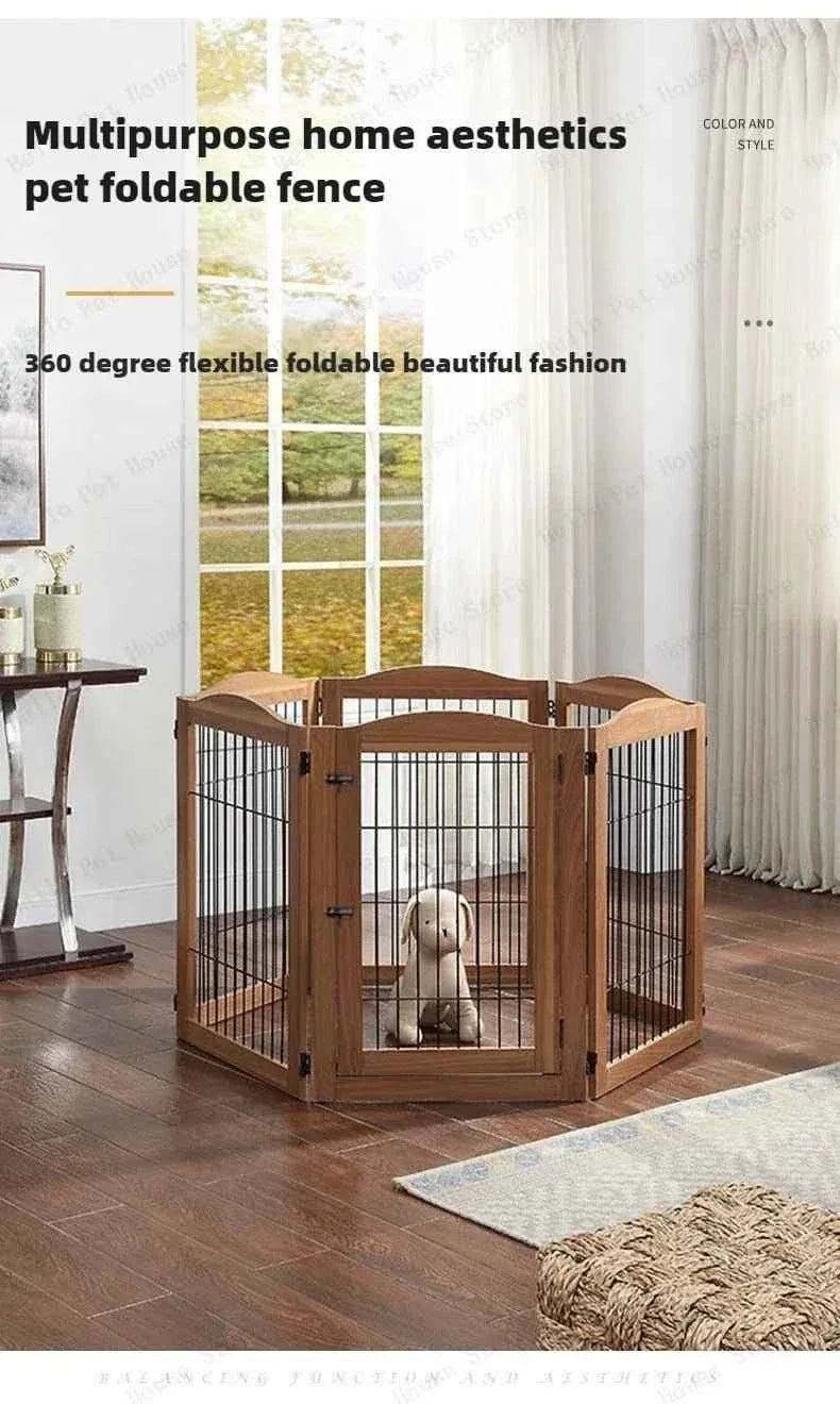 Wooden Dog Fence - Happy Tails - paws & love