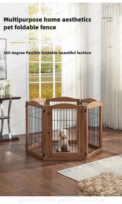 Wooden Dog Fence - Happy Tails - paws & love