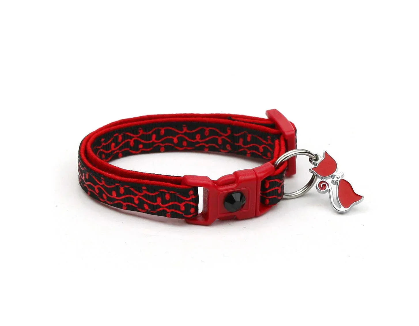 Shiny Red Cat Collar - Happy Tails