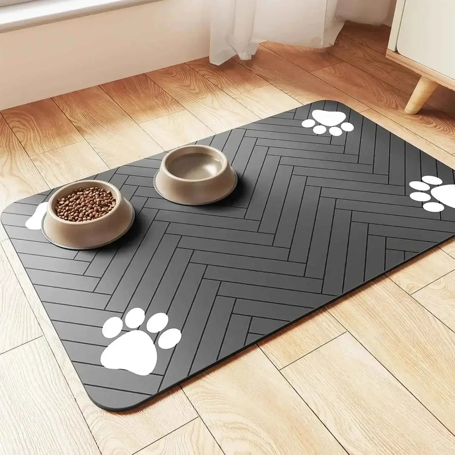 Waterproof Pet Feeding Mat – Absorbent Quick-Dry Placemat for Easy Cleanup - Happy Tails - paws & love